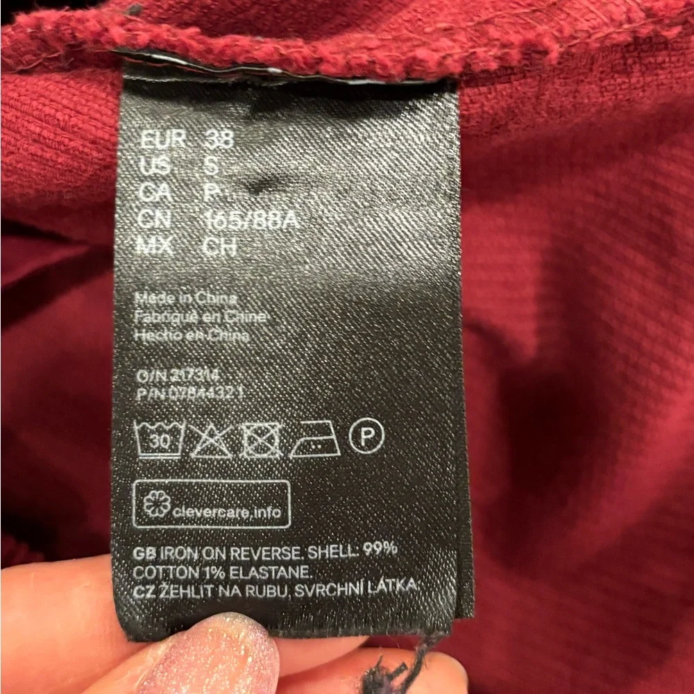 H&M divided corduroy